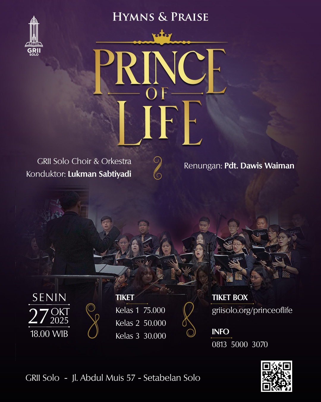 Poster Prince of Life Concert 2025