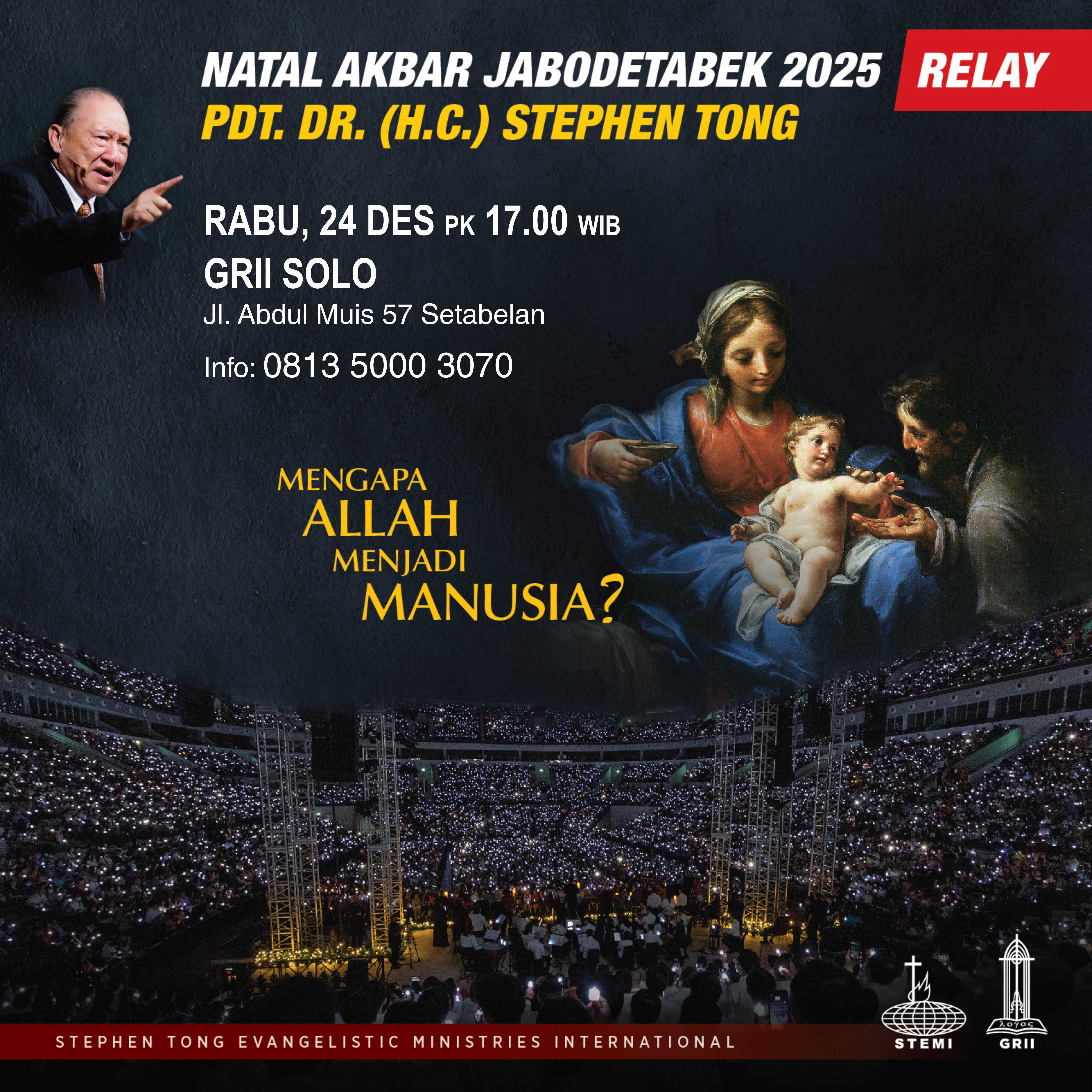 LIVE RELAY NATAL AKBAR JABODETABEK 2025