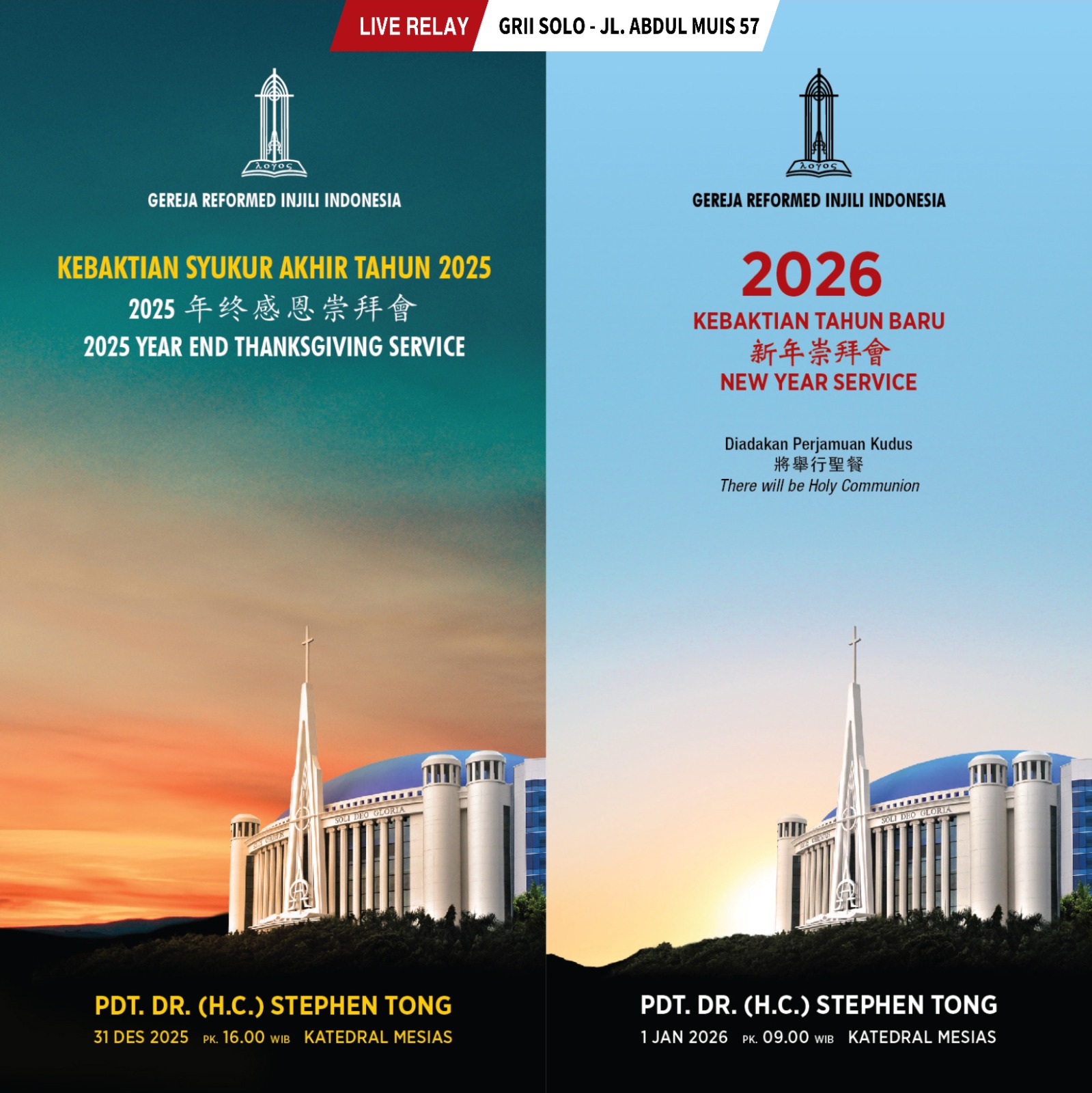 Live Relay Kebaktian Old & New